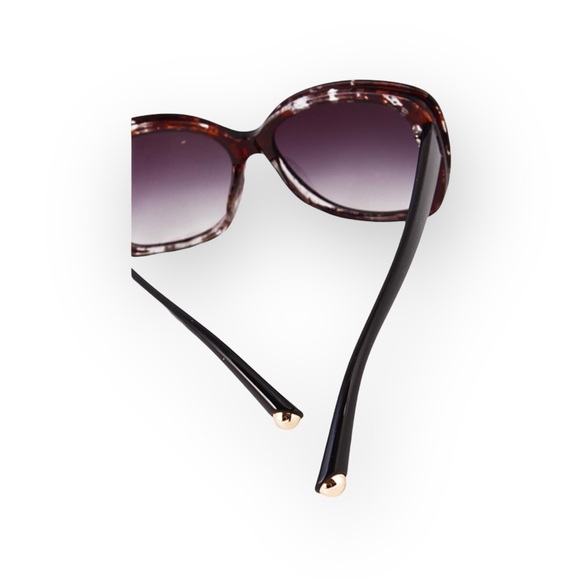 new ☀︎︎ Clear Flower Print Sunnies Sunglasses ☀︎︎ Black + Red Floral Print ☀︎ - Picture 4 of 14